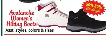 Ocean State Job Lot Avalanche women's hiking boots offer