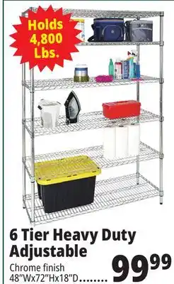 Ocean State Job Lot 6 tier heavy duty adjustable offer