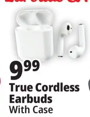 Ocean State Job Lot Techbunch wireless earbuds with charging case offer