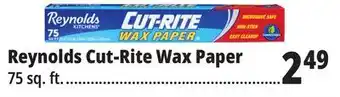 Ocean State Job Lot Reynolds cut-rite wax paper offer