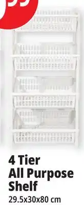 Ocean State Job Lot 4 tier all purpose shelf offer