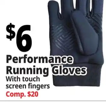 Ocean State Job Lot Performance running gloves offer