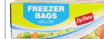 Ocean State Job Lot Food lock zip close gallon freezer storage bags, 15 count offer