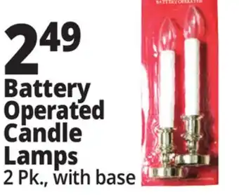 Ocean State Job Lot Battery operated candle lamps offer