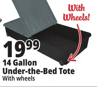 Ocean State Job Lot Under the bed tote, 14 gal offer