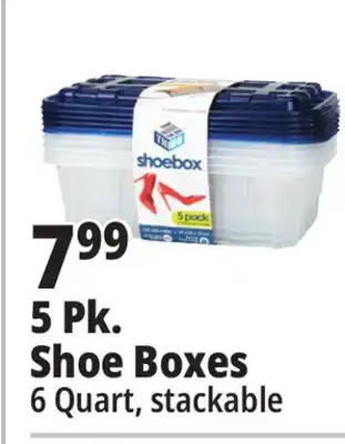 Ocean State Job Lot 5 pk. shoe boxes offer