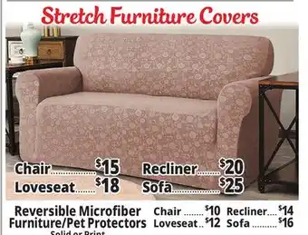 Ocean State Job Lot Stretch furniture covers offer