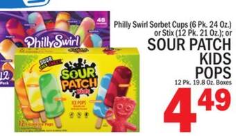 C Town Sour patch kids pops 12 pk. 19.8 oz. boxes offer