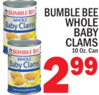 C Town Bumble bee whole baby clams offer