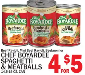 C Town Chef boyardee spaghetti & meatballs offer