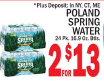 C Town Poland spring water offer
