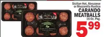 C Town Carando meatballs offer