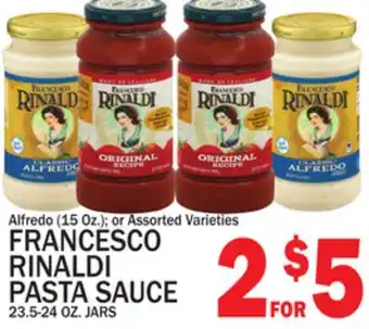 C Town Francesco rinaldi pasta sauce 23.5-24 oz. jars offer