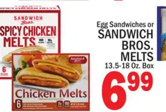 C Town Sandwich bros. melts offer