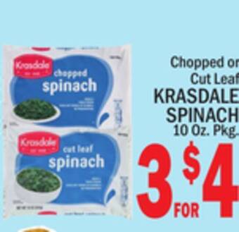 C Town Krasdale spinach offer