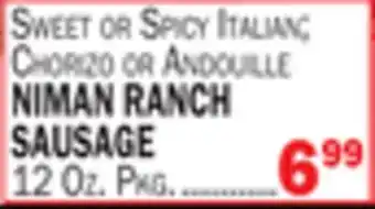 C Town Niman ranch sausage offer