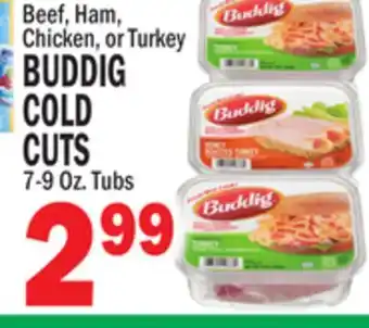 C Town Buddig cold cuts offer