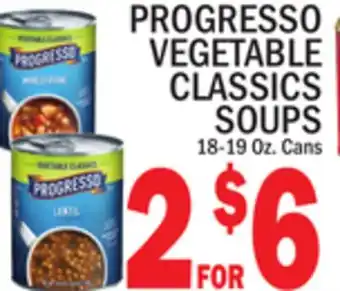 C Town Progresso vegetable classics soups offer