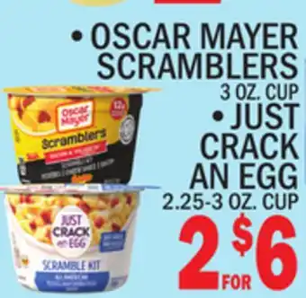 C Town Oscar mayer scramblers 3 oz. cup offer