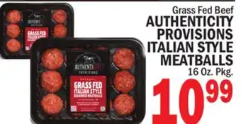 C Town Authenticity provisions italian style meatballs offer