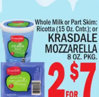 C Town Krasdale mozzarella offer