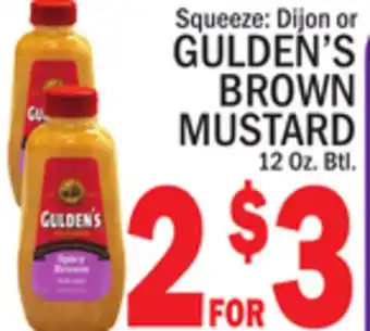 C Town Gulden's brown mustard offer