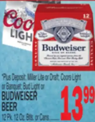 C Town Budweiser beer offer