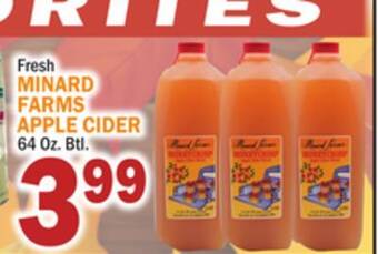 C Town Fresh minard farms apple cider offer