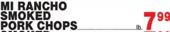 Bravo Supermarkets Mi rancho smoked pork chops offer