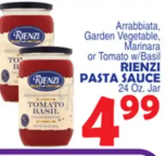 Bravo Supermarkets Rienzi pasta sauce offer