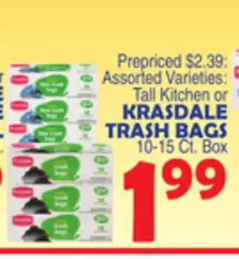 Bravo Supermarkets Krasdale trash bags offer