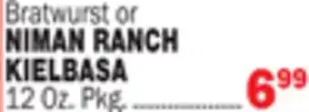 Bravo Supermarkets Niman ranch kielbasa offer