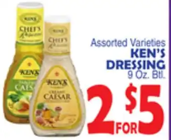 Bravo Supermarkets Ken's dressing offer