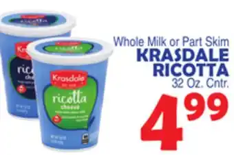 Bravo Supermarkets Krasdale ricotta offer