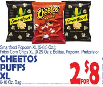 Bravo Supermarkets Cheetos puffs xl 6-10 oz. bag offer
