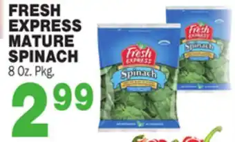 Bravo Supermarkets Fresh express mature spinach offer