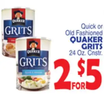 Bravo Supermarkets Quaker grits offer
