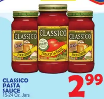Bravo Supermarkets Classico pasta sauce offer