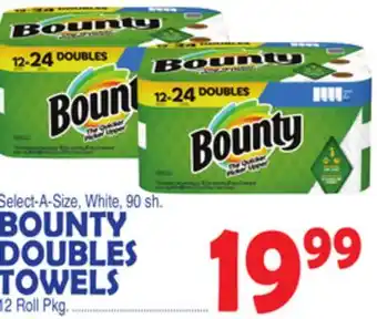 Bravo Supermarkets Bounty doubles towels offer