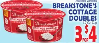 Bravo Supermarkets Breakstone's cottage doubles offer