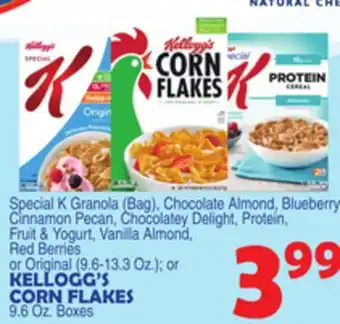 Bravo Supermarkets Kellogg's corn flakes 9.6 oz. boxes offer