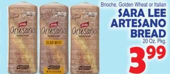 Bravo Supermarkets Sara lee artesano bread offer