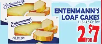 Bravo Supermarkets Entenmann's loaf cakes offer