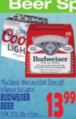 Bravo Supermarkets Budweiser beer offer
