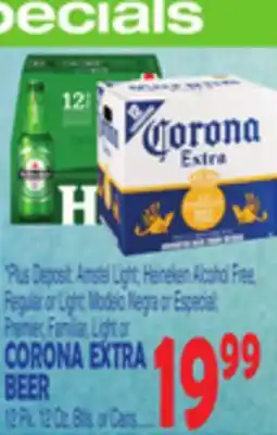 Bravo Supermarkets Corona extra beer offer