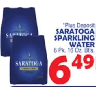 Bravo Supermarkets Saratoga sparkling water offer