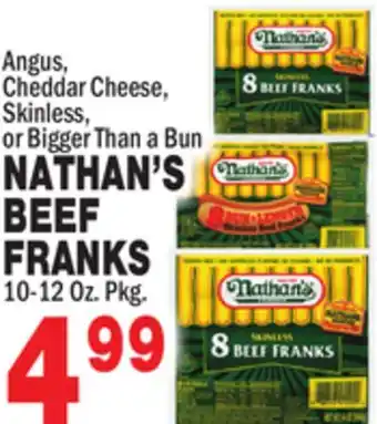 Bravo Supermarkets Nathan's beef franks offer