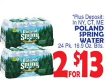 Bravo Supermarkets Poland spring water offer