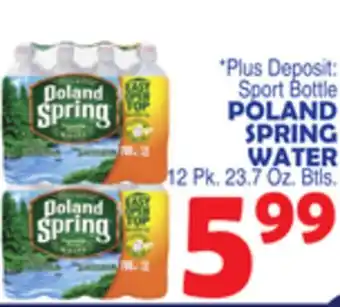 Bravo Supermarkets Poland spring water offer
