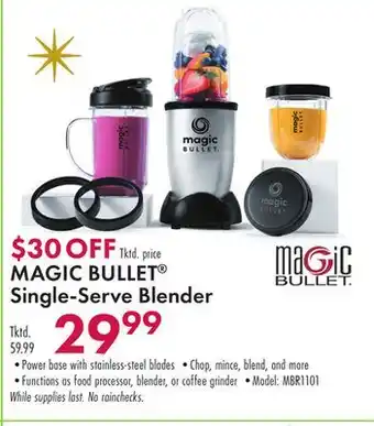 Boscov's Magic bullet single-serve blender offer